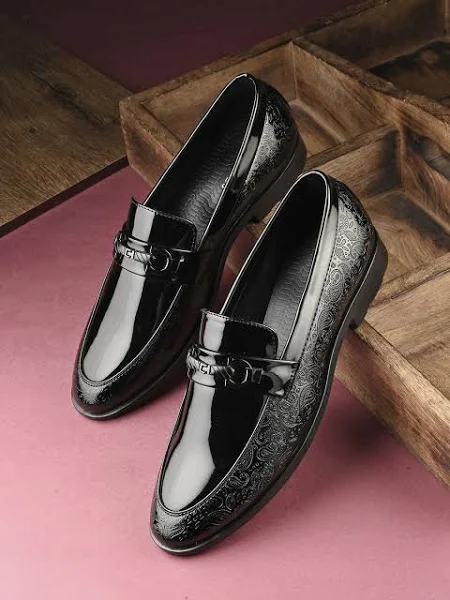 INVICTUS Men's Round Toe Formal Slip On Loafers