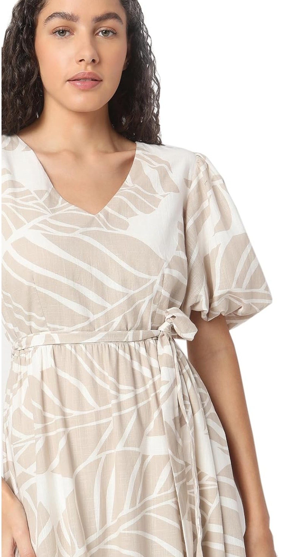 VERO MODA Women's Cotton Modern Midi Dress