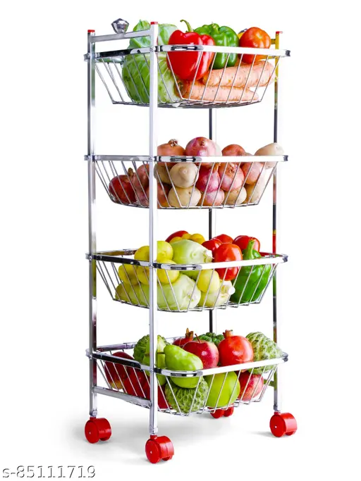 Kitchen Storage Basket Rack