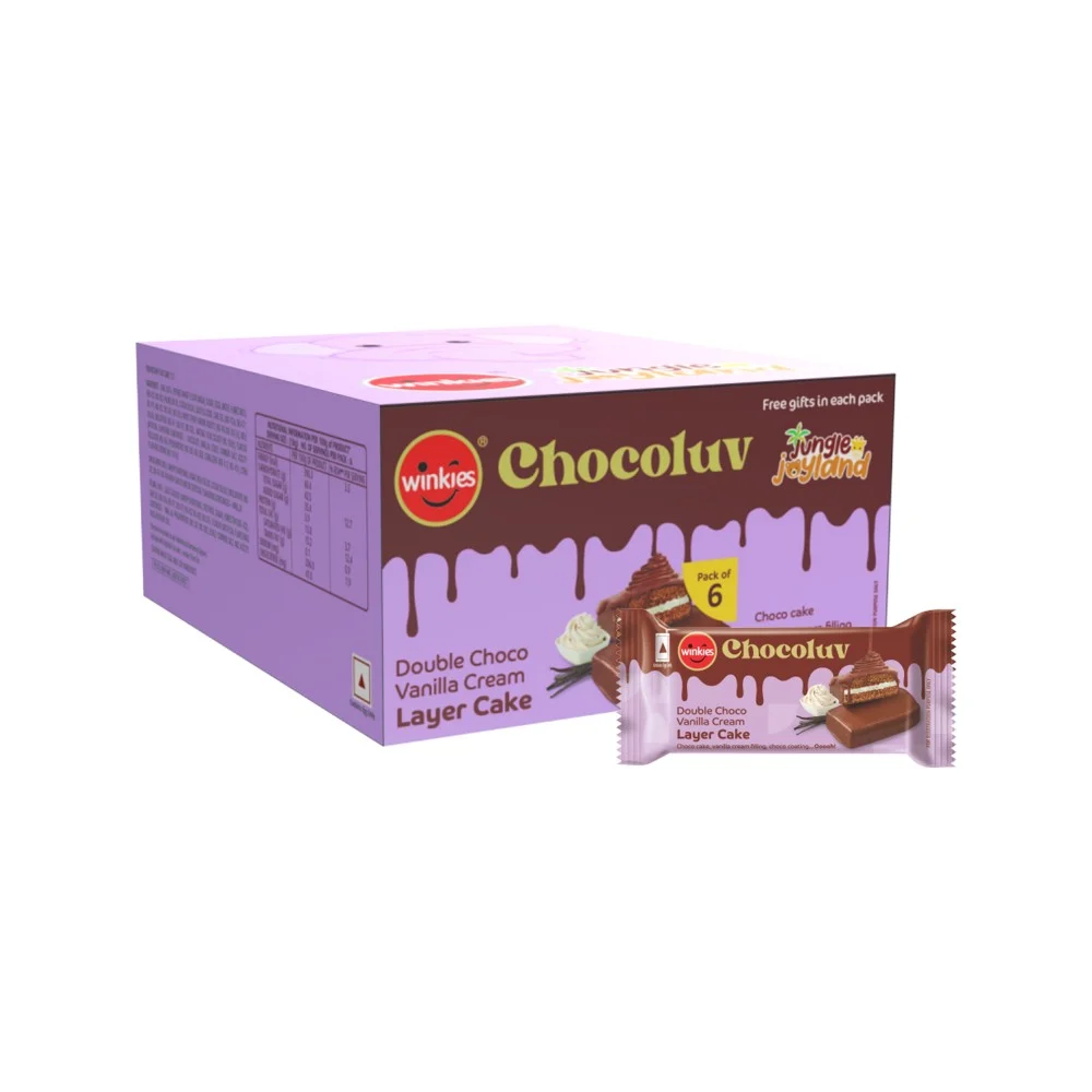 Winkies Jungle Joyland Chocoluv Layer Layered Cake (Free Gifts Inside) - 108 g