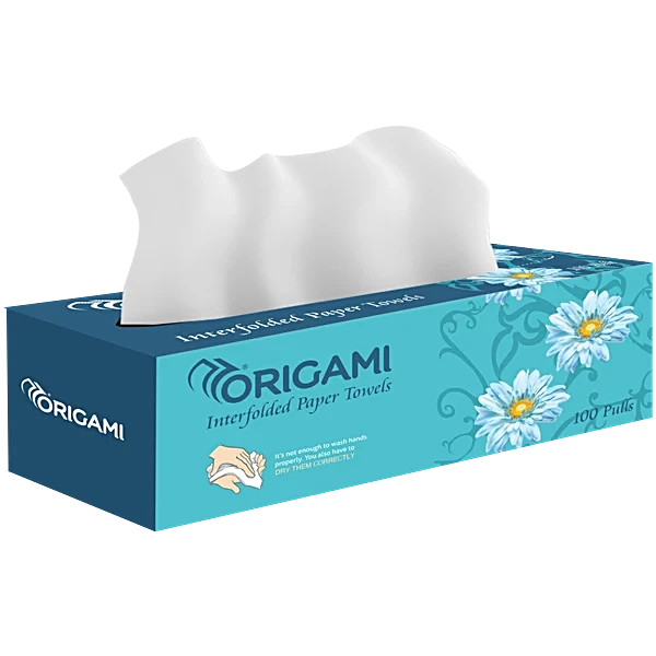 origami 1 ply interfolded paper towels 100 pulls