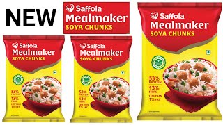 Saffola Soya Chunks - High Protein, Tender & Juicy, Quick 5 Min Meal Solution in Packet | soy and milk soya bean soy bean soya chunks dishes
