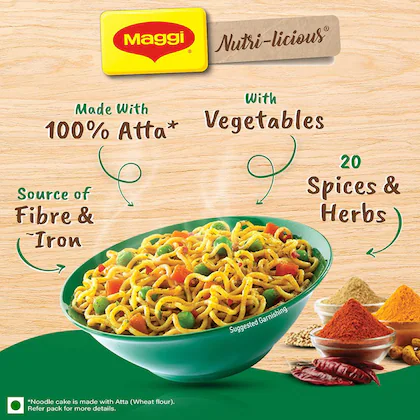 Maggi Nutri-Licious Masala Veg Atta Noodles 290 G