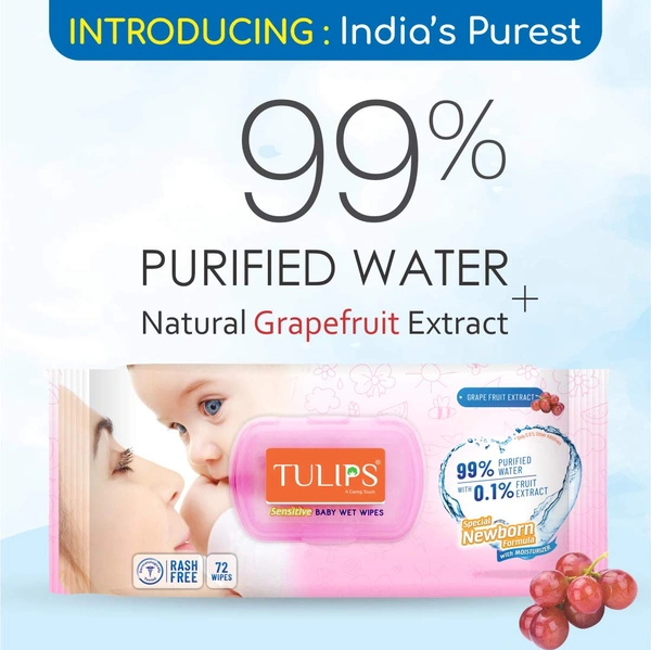 Tulips Refreshing Wet Wipes Japanese Cherry