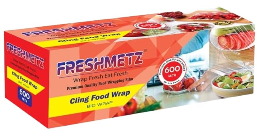 Home Fresh Cling Film Wrap 30+5m Free Paper Roll For Food Packing, And Kitchen, Packing, Shrinkwrap