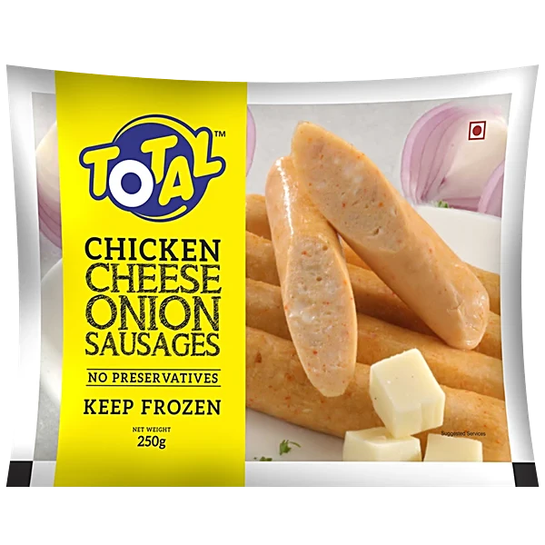 Total Chicken Cheese And Onion Sausages