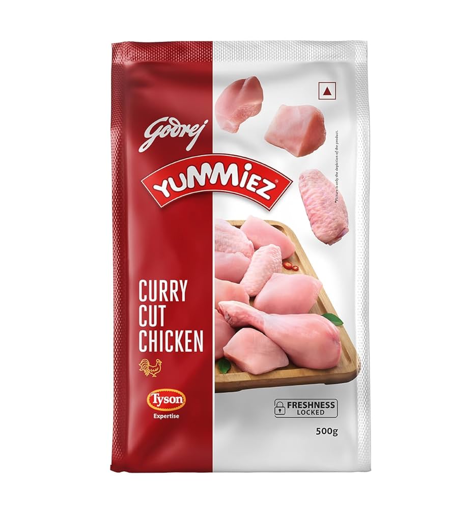 Godrej Yummiez Chicken Curry Cut (Freshly Frozen) - 500 g