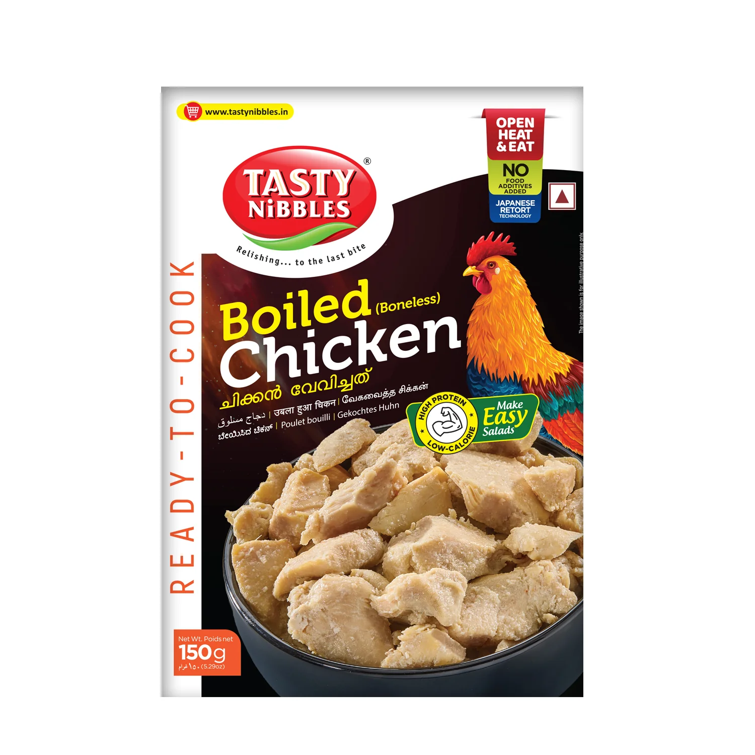 Tasty Nibbles Boiled Chicken 150g
