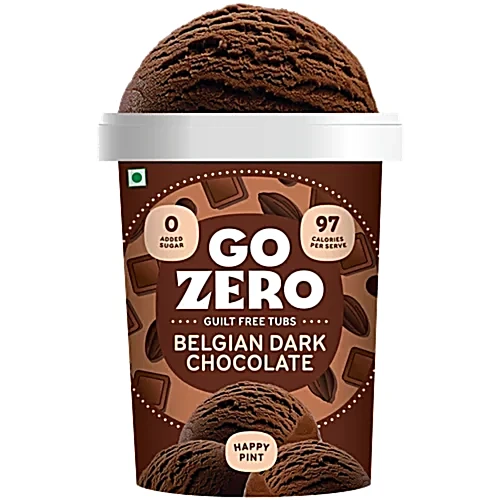 Go Zero Belgian Dark Chocolate Guilt Free Ice CreamTub