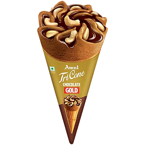 Amul Gold Tri Cone Chocolate Ice Cream