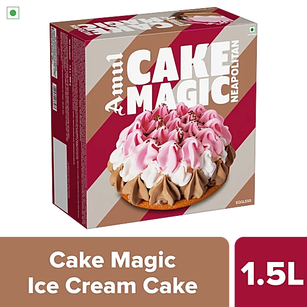 Amul Ice Cream Cake Magic Neapolitan
