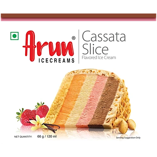 Arun Icecreams Cassata Slice Flavoured Ice Cream