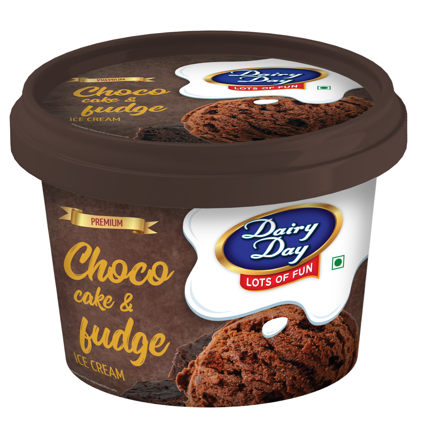 Dairy Day Choco Cake & Fudge Ice Cream Tub
