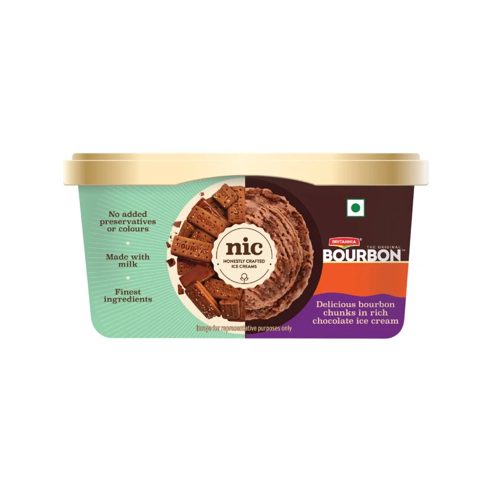 NIC Britannia Bourbon Ice Cream Tub
