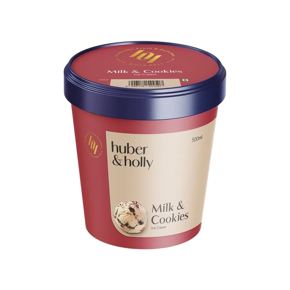 Huber & Holly Milk And Cookies Ice Cream Tub