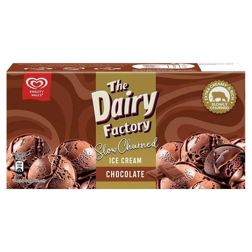 Kwality Walls Slow Churned Chocolate Ice Cream