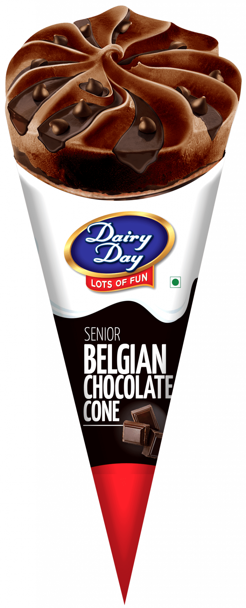 Dairy Day Belgian Chocolate Cone Ice Cream