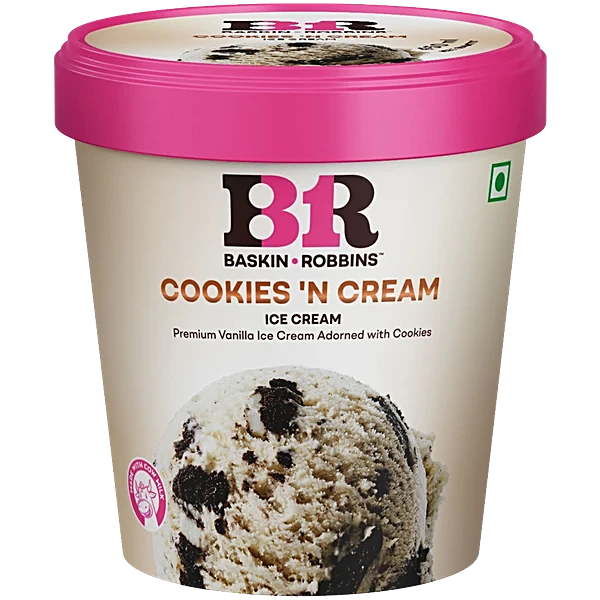 Baskin Robbins Cookies 'N Cream, 125 ml Cup