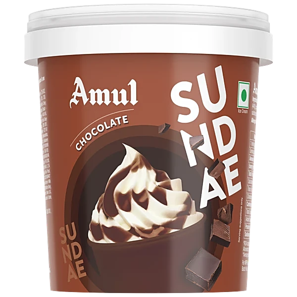 Amul Real Milk Real Ice Cream Sundae Chocolate 125 ml