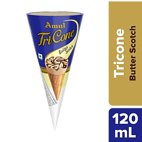 Amul Tricone Butterscotch Ice Cream