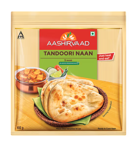 Aashirvaad Ready To Cook Tandoori Naan