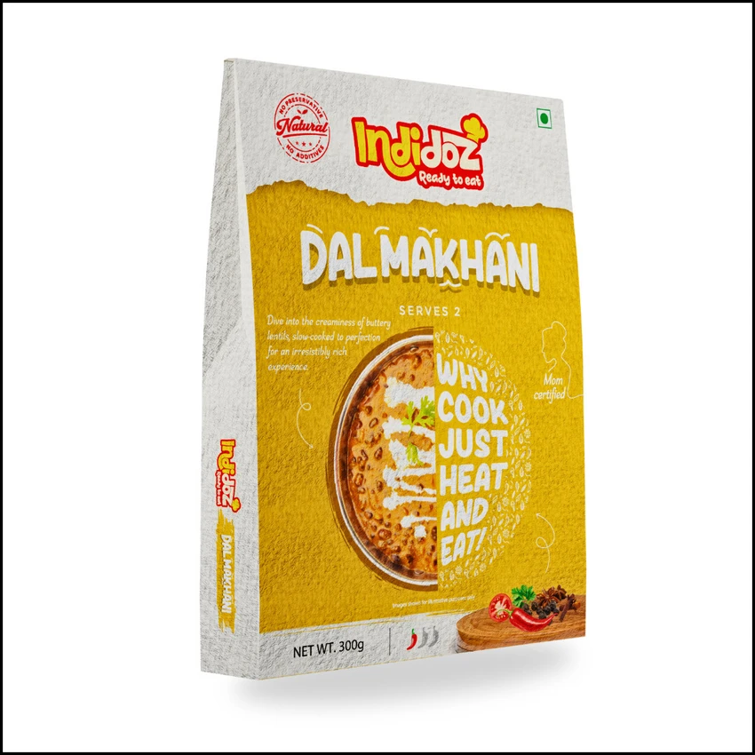 INDIDOZ Dal Makhani Ready To Eat | Just Heat And Eat | Pure Veg Indian Food | Ready To Eat Meal | No Added