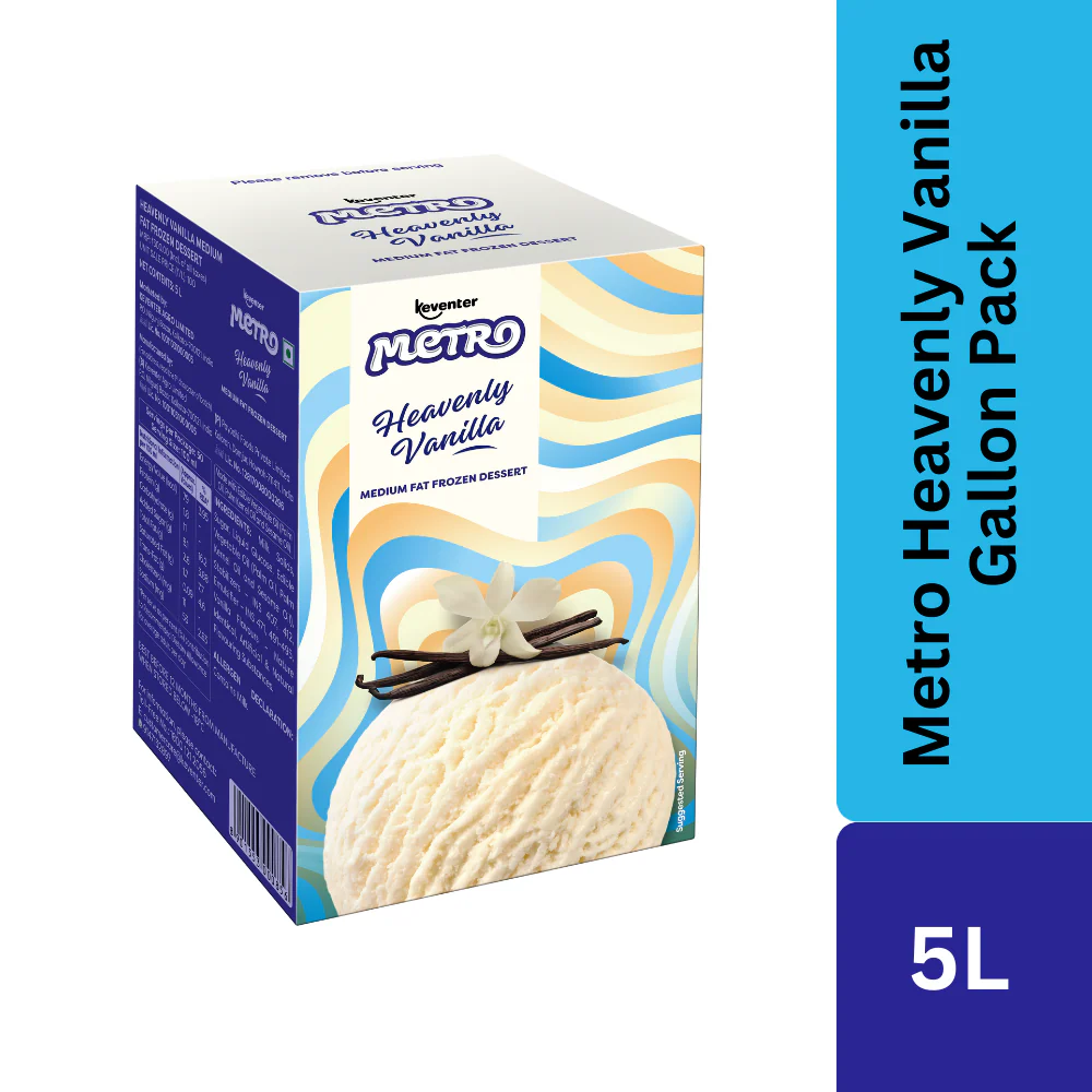 Keventer Metro Vanilla Gallon Pack Ice Cream