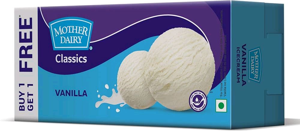 Mother Dairy Classic Vanilla Ice Cream