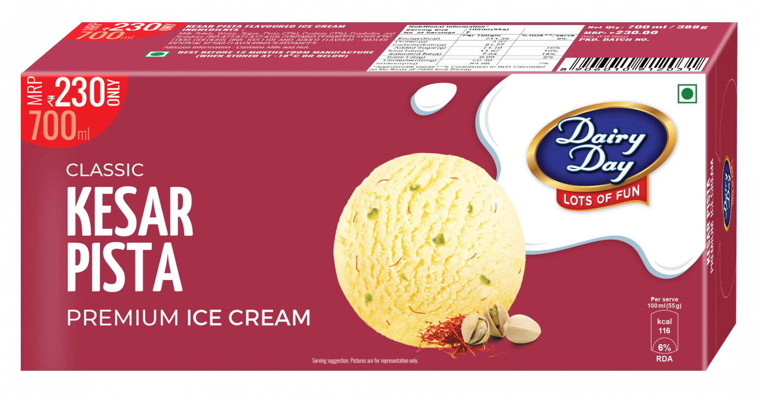 KESAR PISTA ICE CREAM  {PP-700ML }