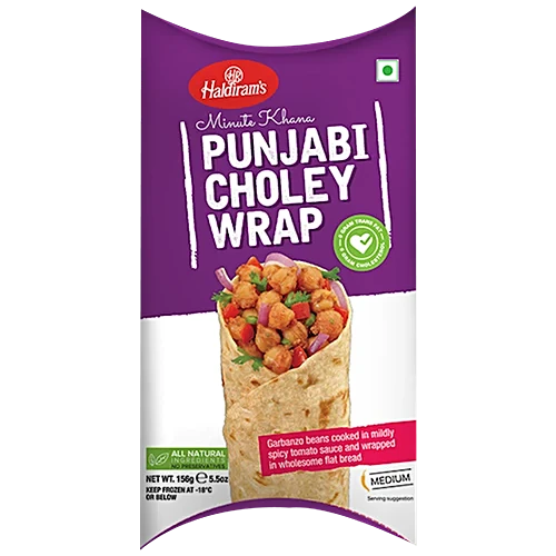 Haldiram's Wraps Punjabi Choley - Minute Khana, 156 g