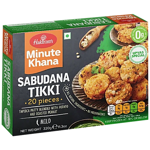 Haldiram's Sabudana Tikki - Minute Khana, 320 g