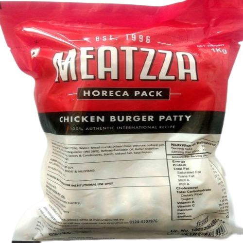 Meatzza - Chicken Burger Patty, 50 gm/pc, 1 Kg