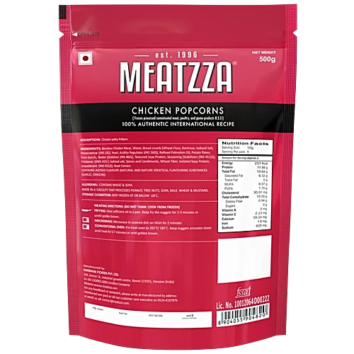 Meatzza Chicken - Popcorn, 500 g