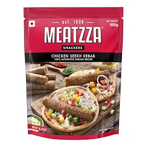 Meatzza Chicken Seekh Kebab, 500 g