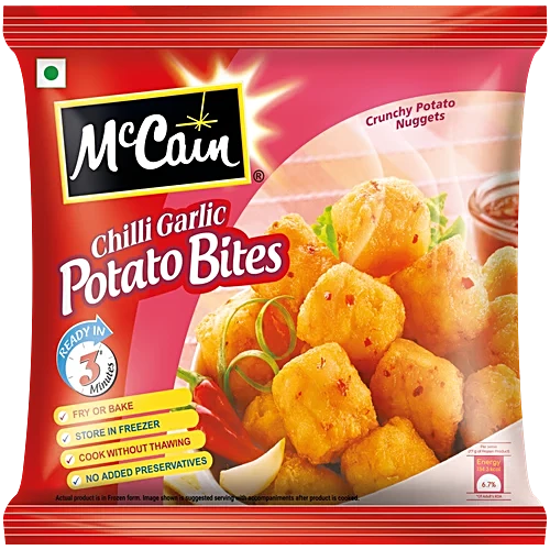 MCCAIN CHILLI GARLIC POTATO BITES - 420 GMS