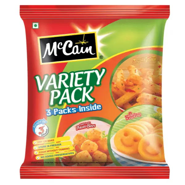 McCain variety pack (3 packs inside) 550 gm