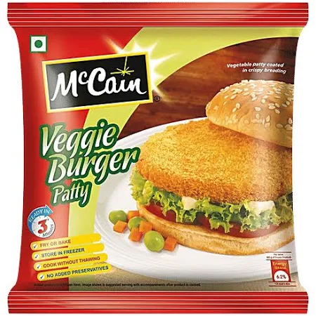 McCain veggie burger patty 360 g pouch