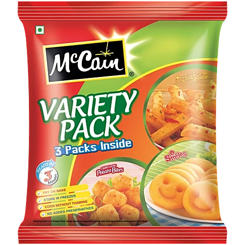 Mc Cain variety pack & masala fries 550 g