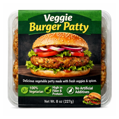 VEGGIE BURGER PATTY 360G MCCAIN
