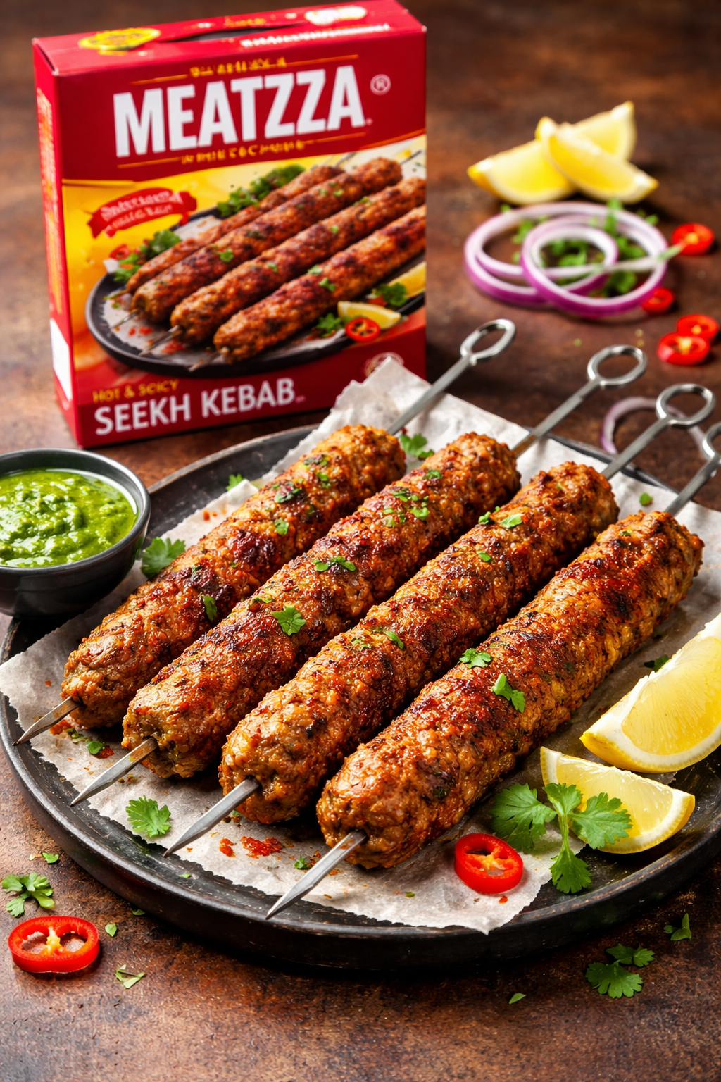 MEATZZA HOT N SPICY SEEKH KEBAB 500 GM