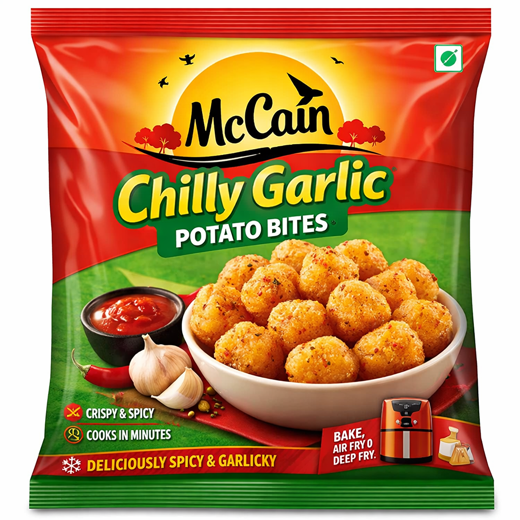 MC CAN CHILLY GARLIC POTATO BITES 1.24KG