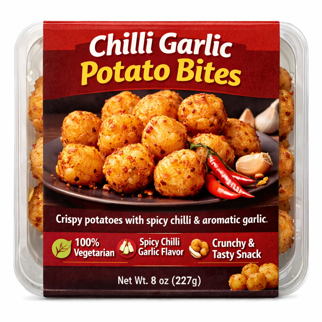 MC CAN CHILLY GARLIC POTATO BITES 700GM