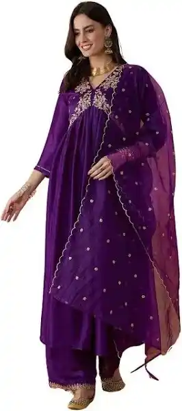 Amayra Women Floral Printed Regular Pure Cotton Kurta with Palazzos
