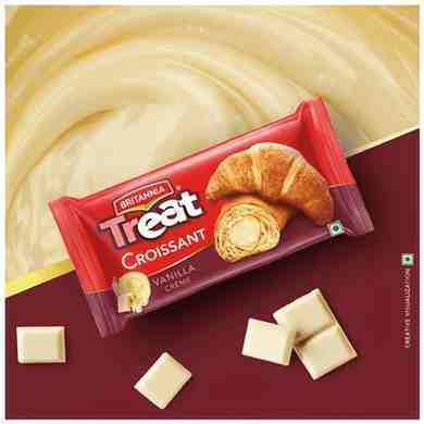 Britannia Treat Vanilla Creme Croissant