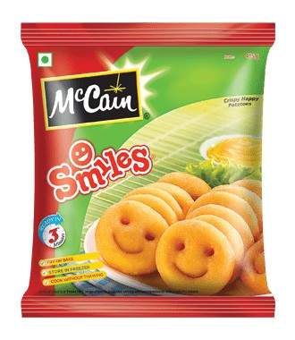 Mccain Smiles Crispy Happy Potatoes 415 G Pouch