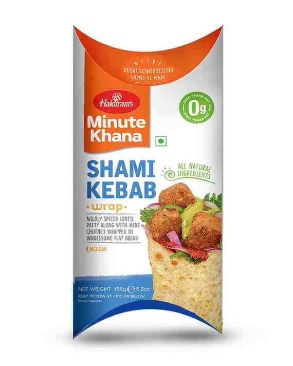 Haldiram's WRAPS SHAMI KABAB 156 GM