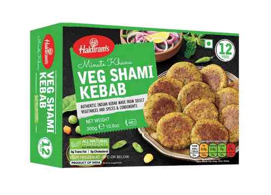 haldiram veg shami kabab , 12 pieces 300g [frozen]