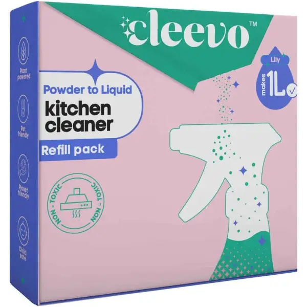 Cleevo Natural Kitchen Cleaner Spray Bottle Pack